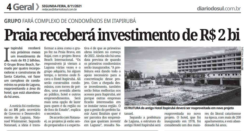 Investimento Praia Itapirub